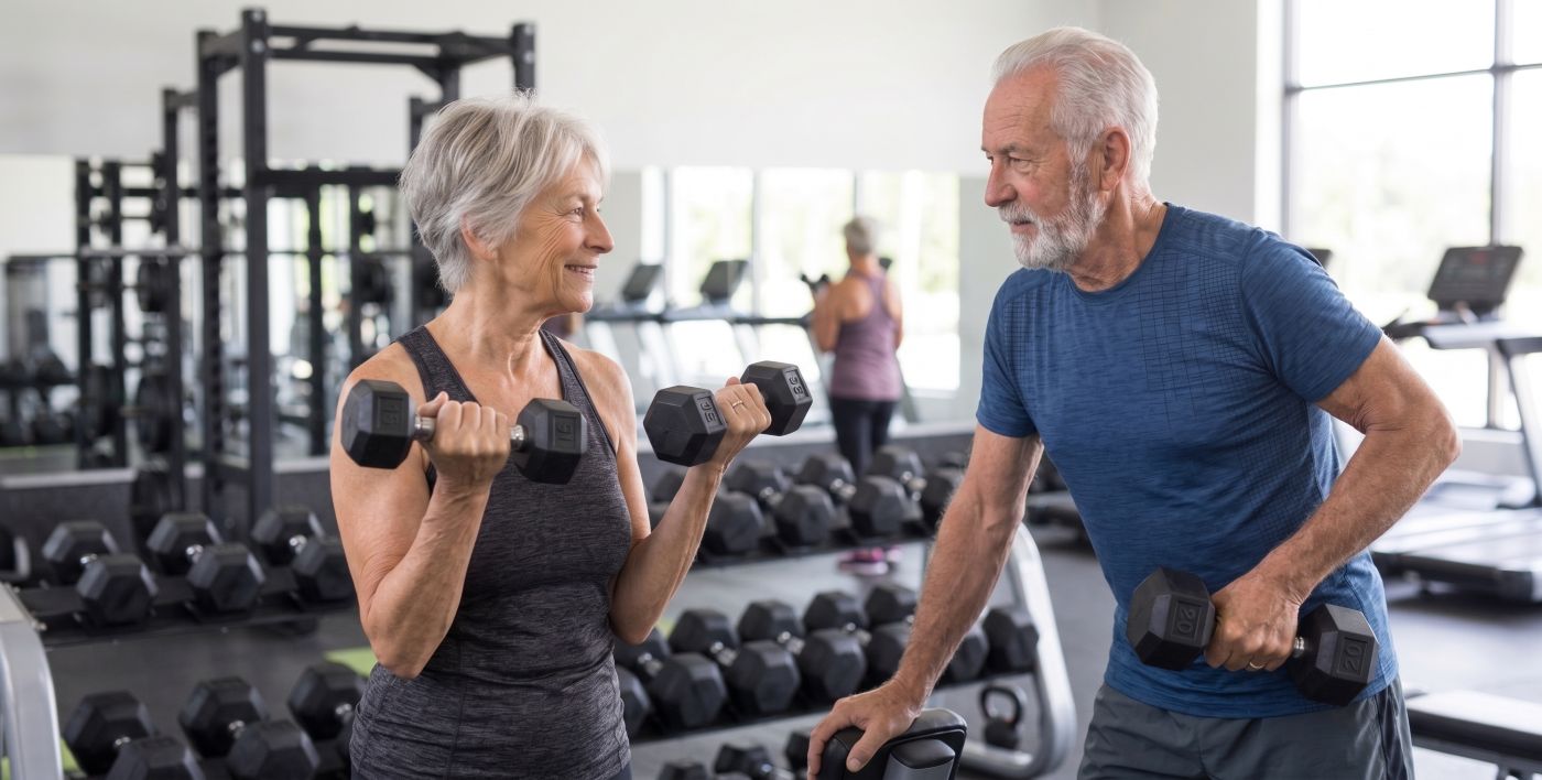 Older adults performing guided strength training at Moore Than Physio clinic in Glen Eden
